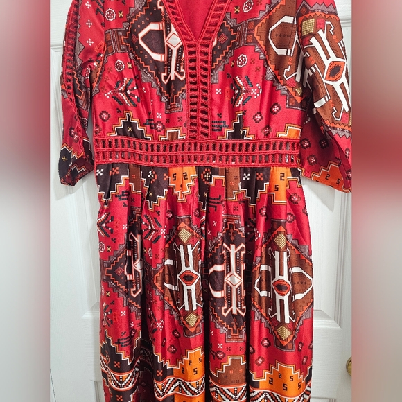 ✨ Vicky And Lucas Stunning Boho Maxi Dress | NWOT ✨ - Picture 6 of 12